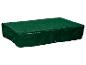 Dunkelgrüne rechteckige Plane oder Abdeckung für Gartenmöbel