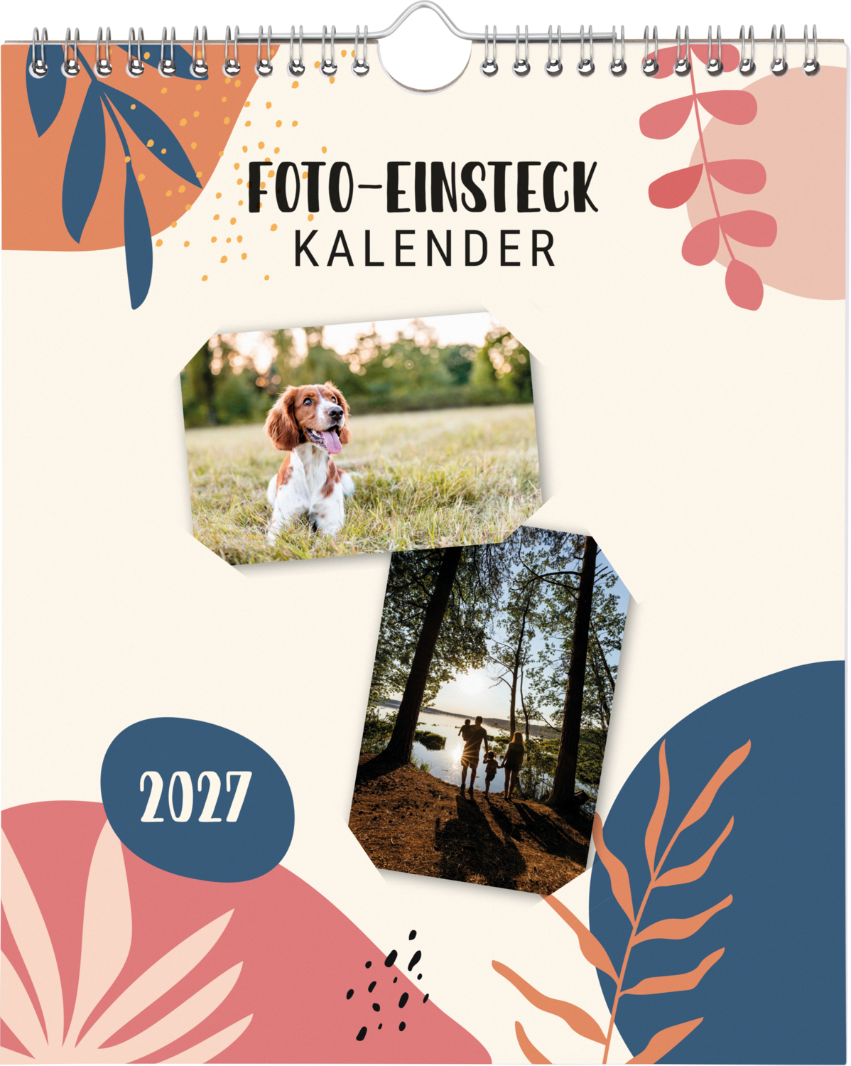 CRELANDO® Foto-Einsteckkalender / Foto- und Bastelkalender / Bastelkalender / Foto-Familienplaner / Foto-Einsteck Tischkalender (Wand-Foto-Einsteckkalender)