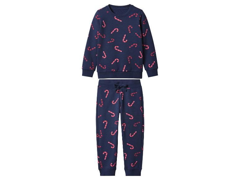 Zweiteiliger Pyjama mit Zuckerstangen-Print