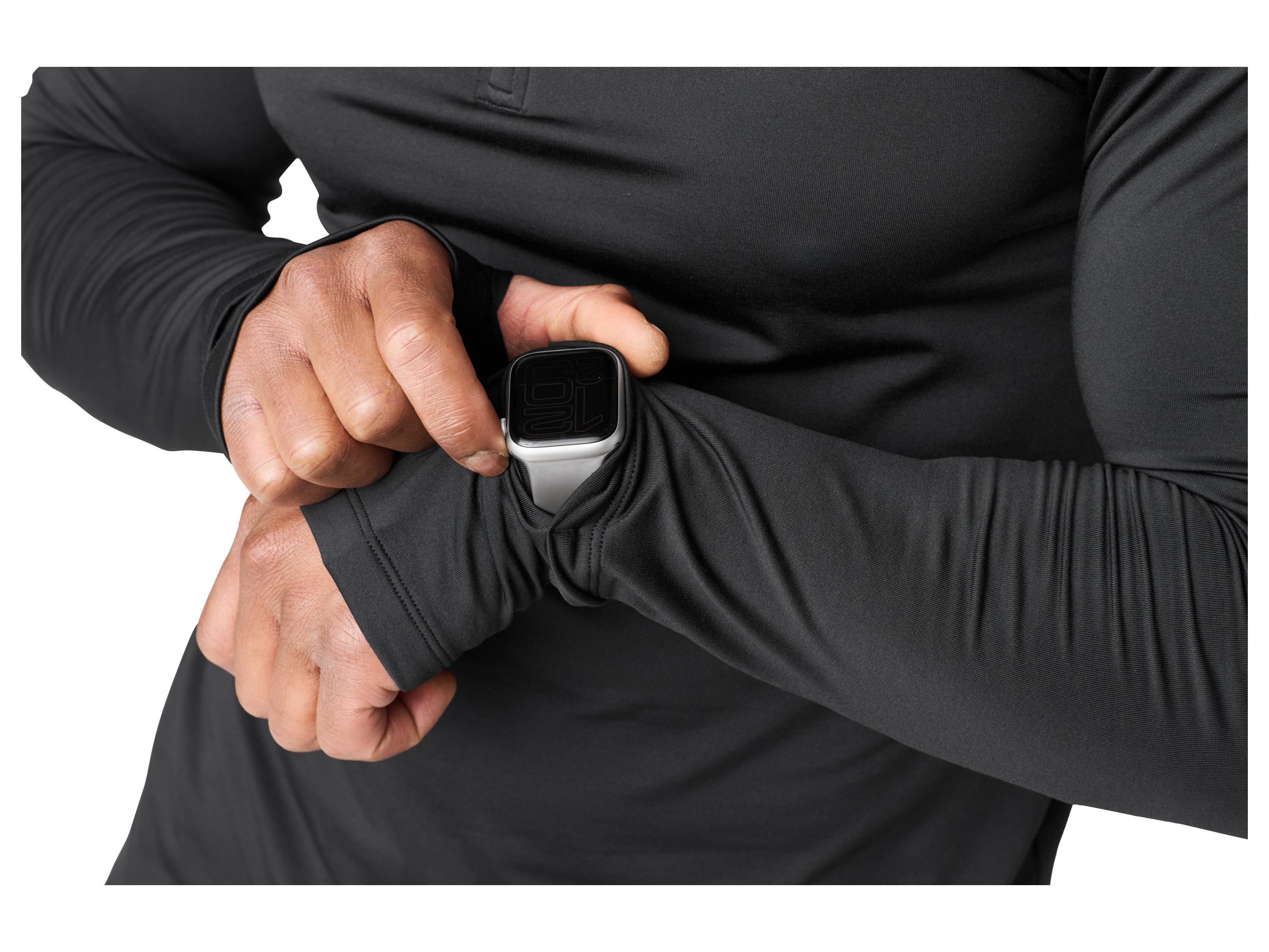 Thumbnail - CRIVIT Herren-Thermo-Funktionsshirt (Schwarz, M (48/50))