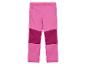 Rosa Kinder-Sporthose mit Kontrasteinsätzen und Reißverschluss.