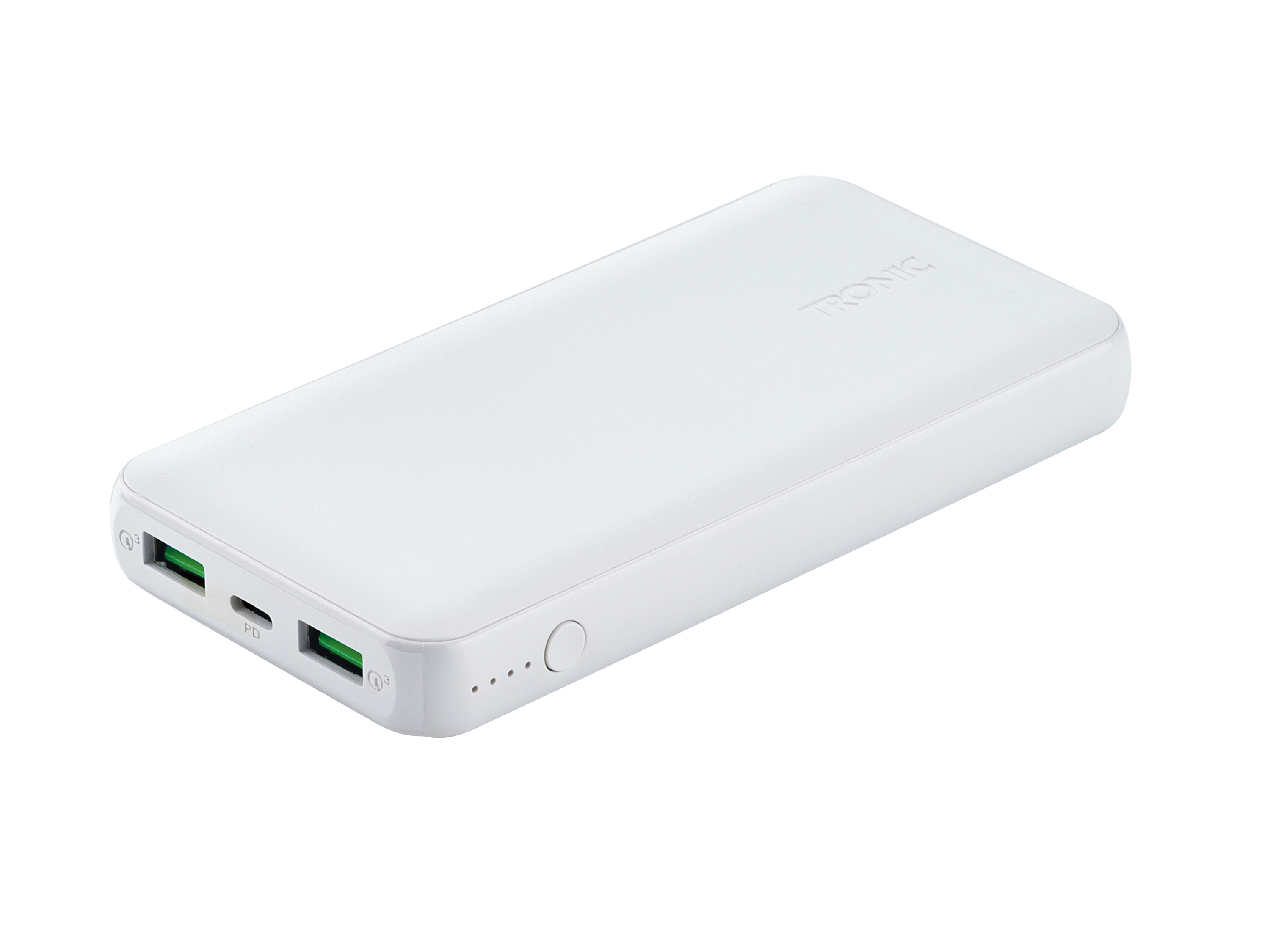 TRONIC® Powerbank 10000 mAh (Weiß)““ | Ausgang: Usb-C PD 3.0: 5 V ⎓ /3 A, 9 V ⎓ /2 A, 12 V ⎓ /1,5 A Ausstattung: Mit Mechanismen zum Schutz vor Überhitzung und Kurzschlüssen Einsatzbereich: zum mobilen Aufladen von Smartphones, und E-Book-Readern etc. Gewicht: – Farbe: schwarz