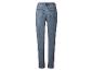 Blaue Jeans mit Gesäßtaschen, Rückansicht