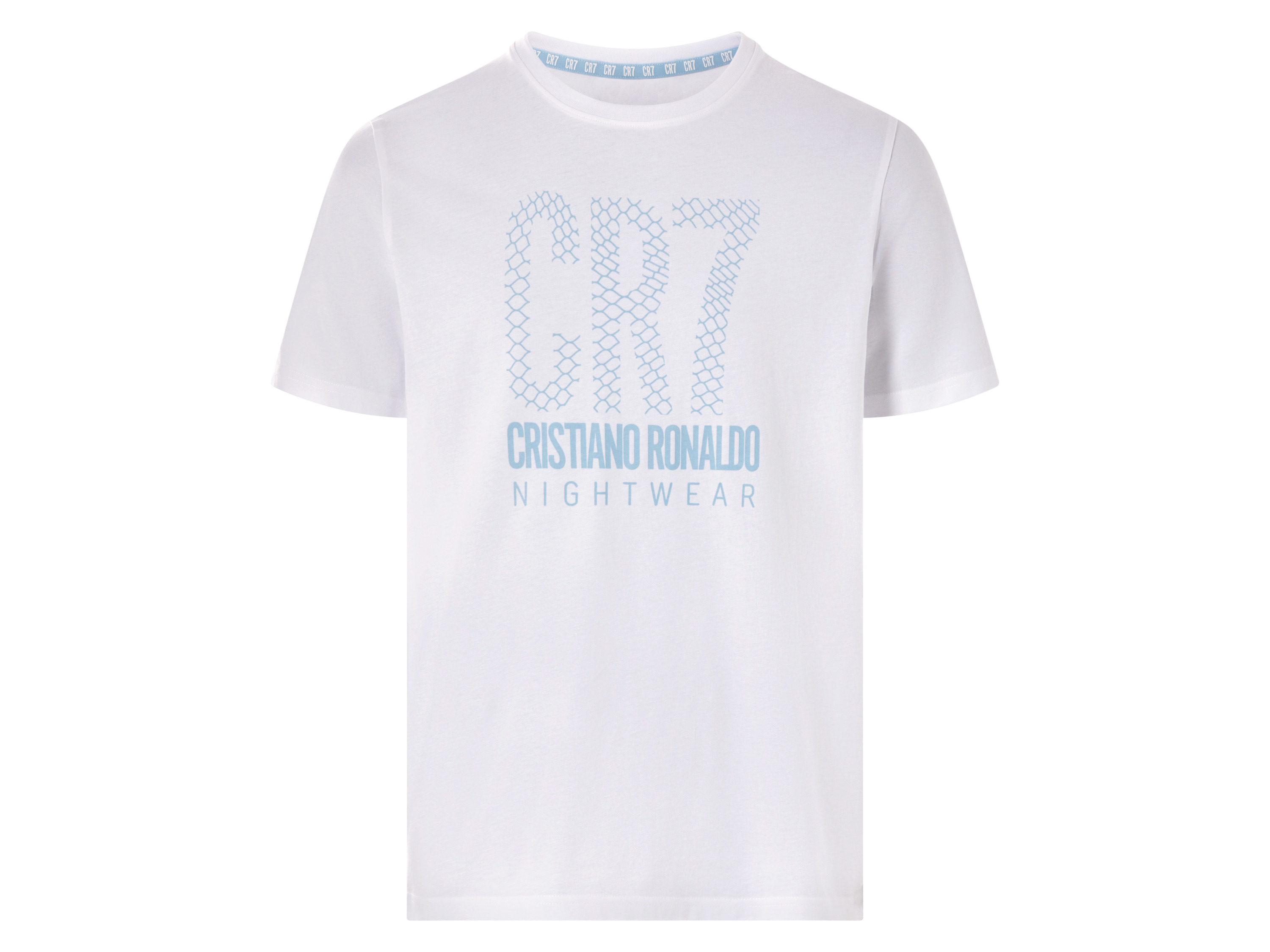 CR7 Christian Ronaldo Herren Shorty Pyjama, 2-tlg. (Weiß, L) – Bild 2 von 4