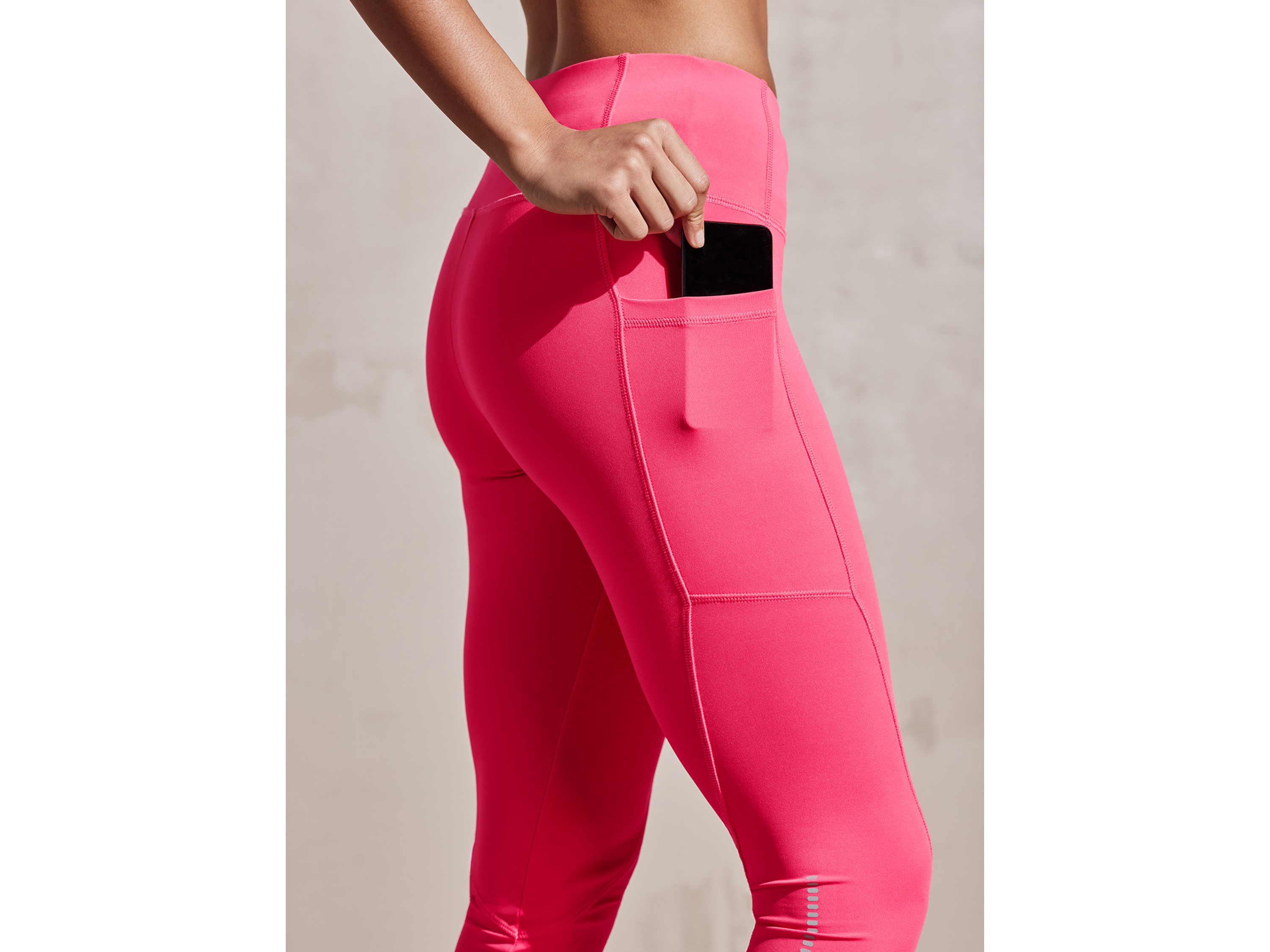 Thumbnail - CRIVIT Damen Funktionscapri Laufen (pink, S (36/38))