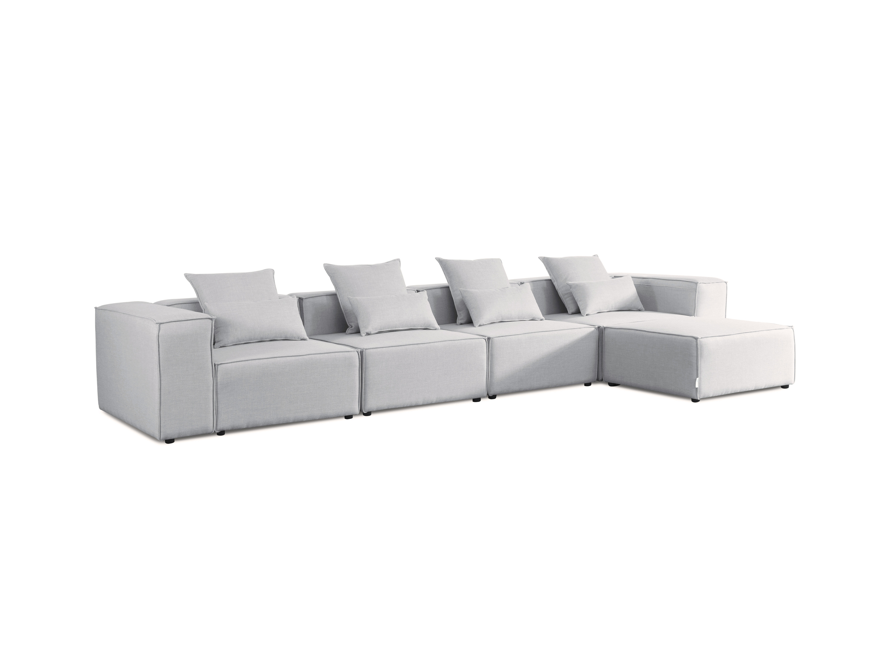 Thumbnail - HOME DELUXE Sofa VERONA (XL, Hellgrau)
