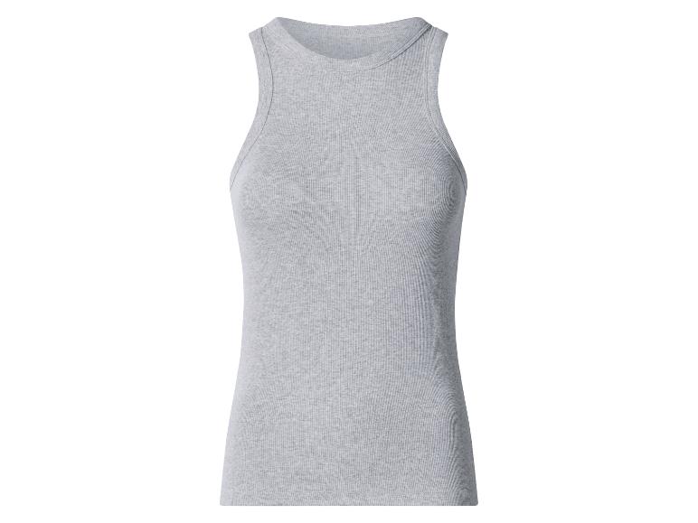 Einfaches geripptes graues Tanktop