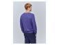 Herren-Pullover in Lila und dunkelblaue Hose, Rückansicht