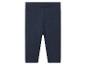 Einfarbige dunkelblaue Baby-Leggings