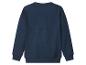 Kinder-Sweatshirt in Marineblau mit langen Ärmeln, Rückansicht.