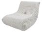 Beige Chaiselongue mit Textilstruktur und Falten