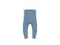 Hellblaue gerippte Baby-Leggings