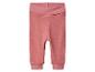 Rosa gerippte Babyhose