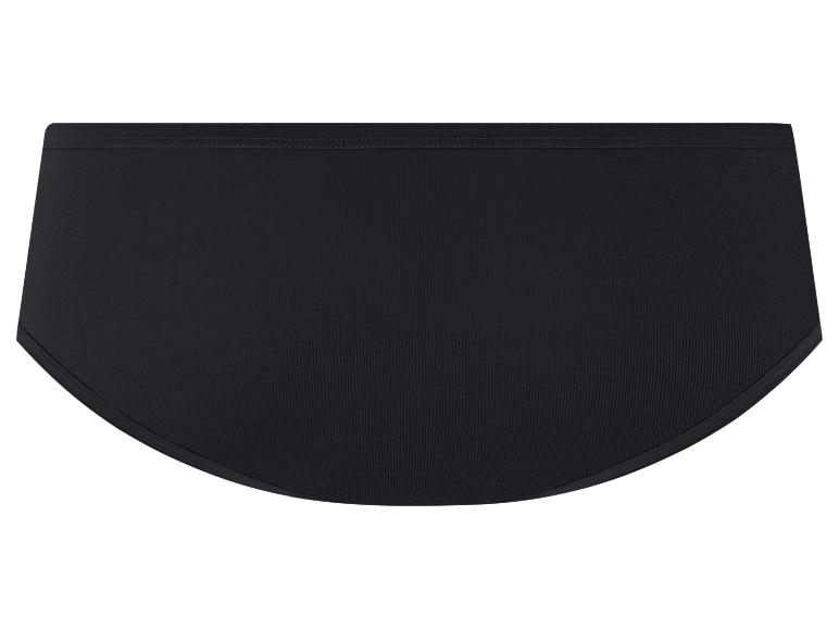 Schwarze Damen-Unterhose mit hohem Bund.