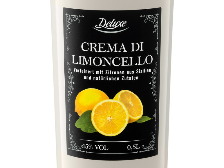 Gehe zu Vollbildansicht: Deluxe Crema di Limoncello 15% Vol - Bild 2