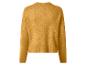 Damen Senfgelber Strickpullover, Rückansicht.