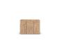 Helle Holzkommode mit drei Schubladen und drei Türen