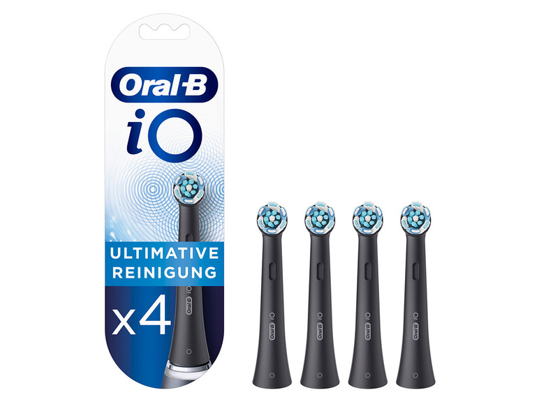 Gehe zu Vollbildansicht: Oral-B iO Aufsteckbürsten - 4er Ultimate Clean Schwarz - Bild 1