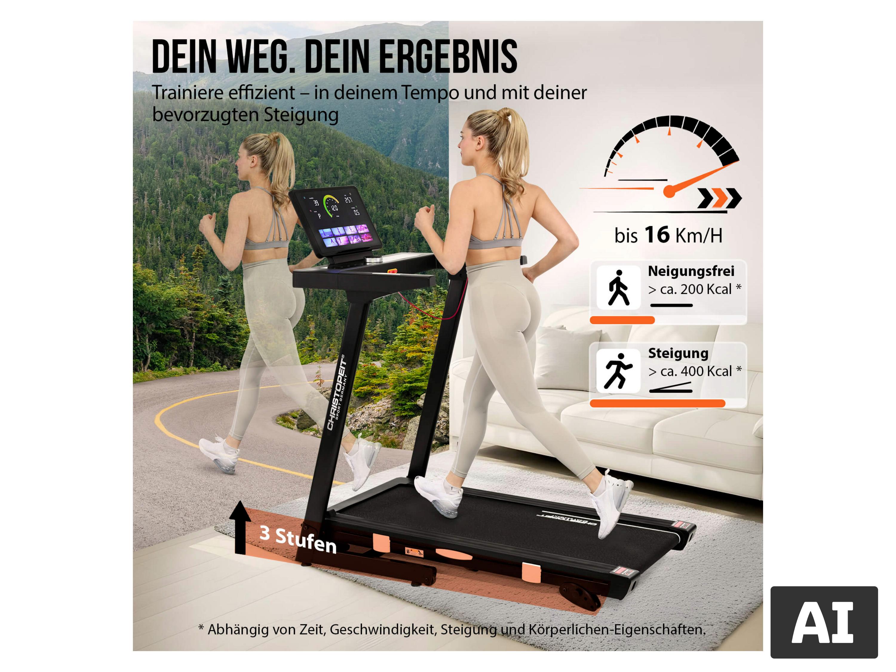 CHRISTOPEIT Laufband »TM 4000 S« – Bild 2 von 4