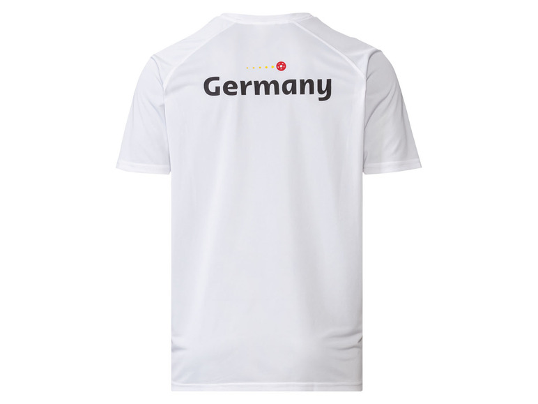 Weißes T-Shirt mit dem Schriftzug 'Germany' und dem deutschen Logo.