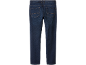 Dunkelblaue Herrenjeans mit braunen Nähten
