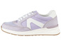 Lilafarbene Sneakers mit weißen Schnürsenkeln