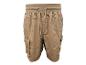 Sandfarbene Herren-Shorts mit Kordelzug und Taschen