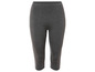 Graue Capri-Leggings für Damen.