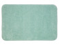 Eine hellgrüne Badematte mit weicher Textur.