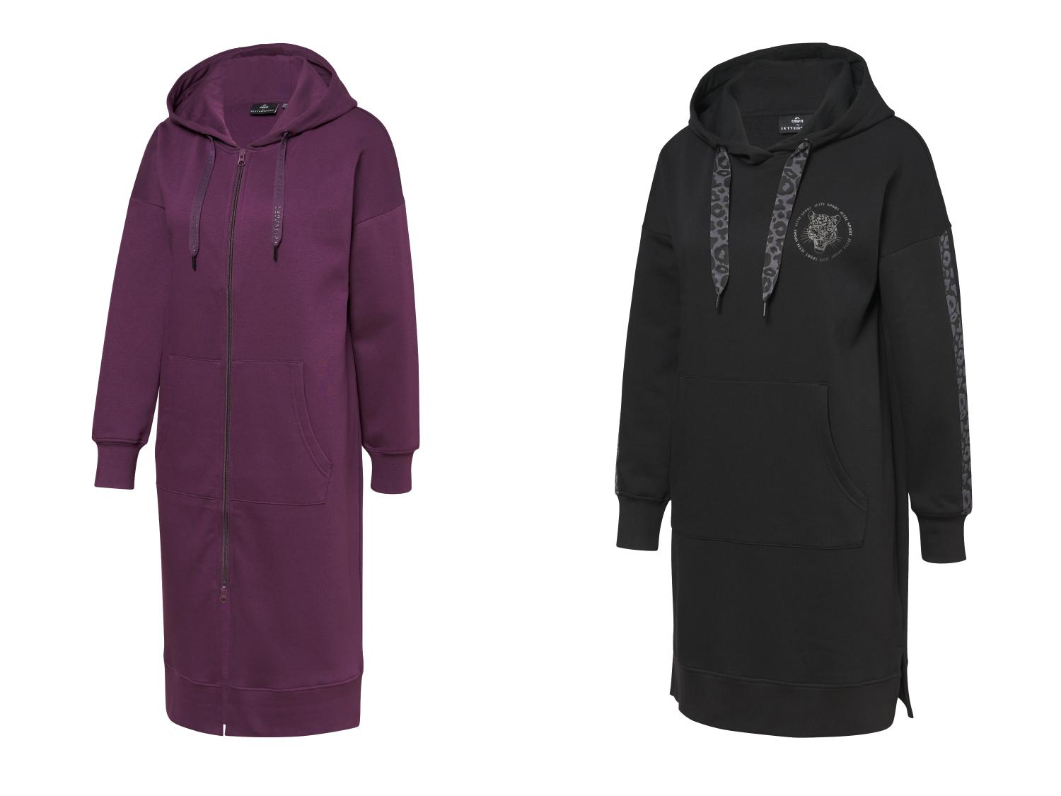 Damen Sweatkleid Mit Kapuze – Oversize Hoodie Als Kleid, Langarm, Mit Kängurutasche, In Vielen Farben
