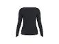 Schwarzes Damen-Langarmshirt, Rückansicht