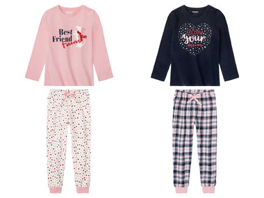 lupilu® Kleinkinder Mädchen Pyjama aus reiner Baumwolle