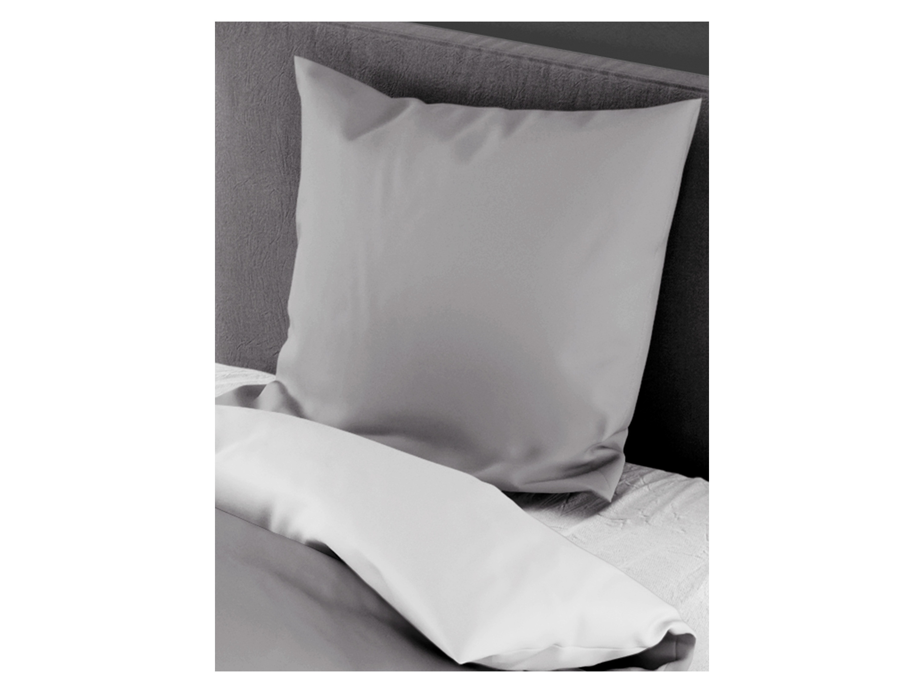 Thumbnail - Bierbaum Renforcé Uni Bettwäsche (Stein, 135 x 200 + 80x80 cm)""