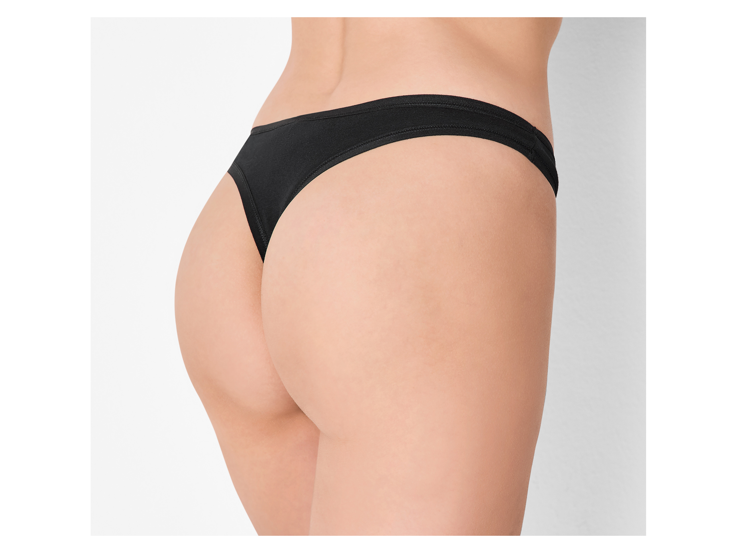 Thumbnail - esmara® Damen String, 5 Stück (Schwarz, M(40/42))