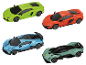 LUPILU Spielzeug-RC-Autos in Form von Supercars in verschiedenen Farben.