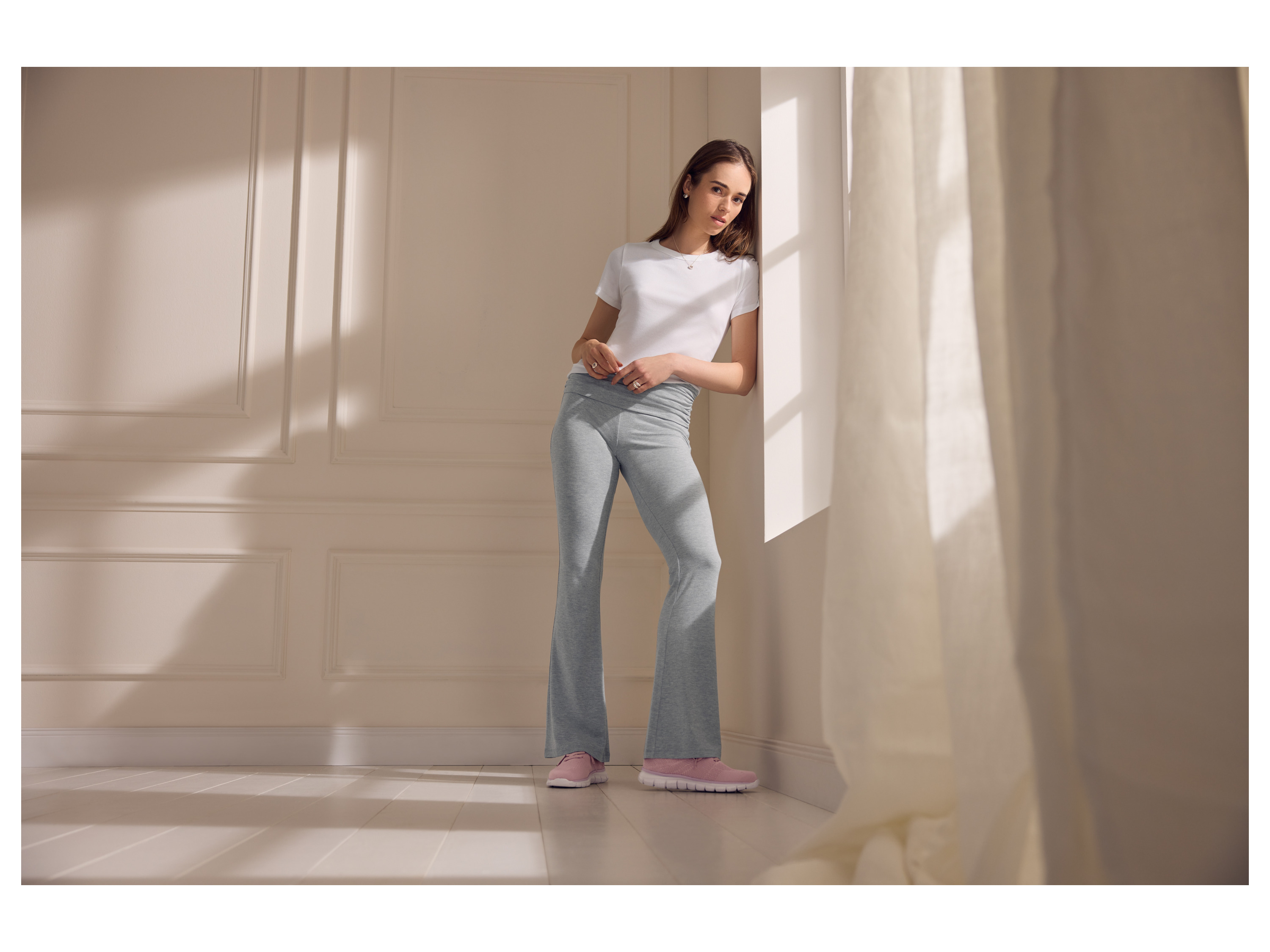 Thumbnail - esmara® Damen T-Shirt Rippe (Weiß, M(40/42))