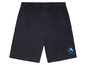 Schwarze Shorts mit Aquaman-Logo.