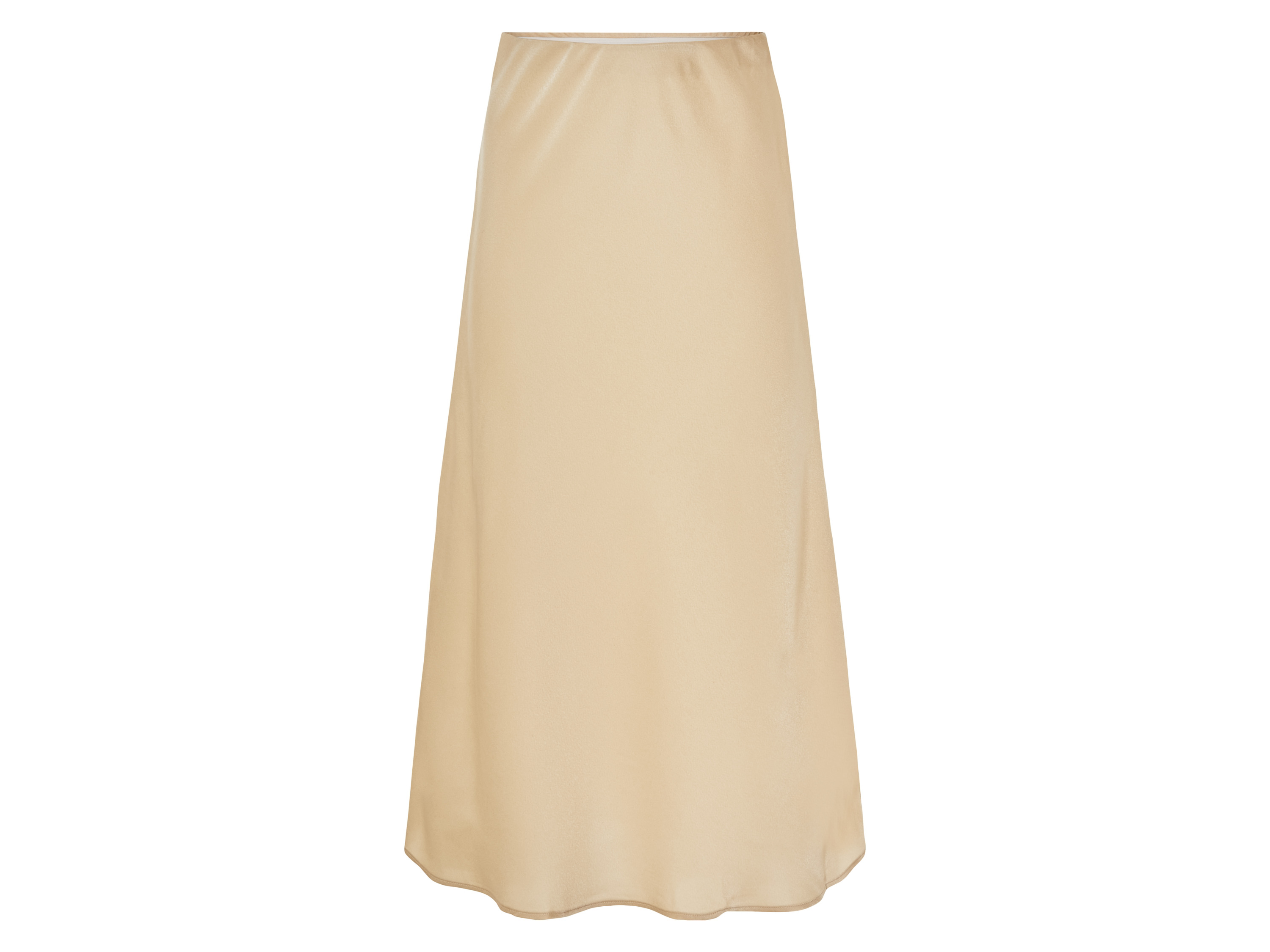 esmara® Damen Rock Satin Midi (Beige, 46)““ | leo