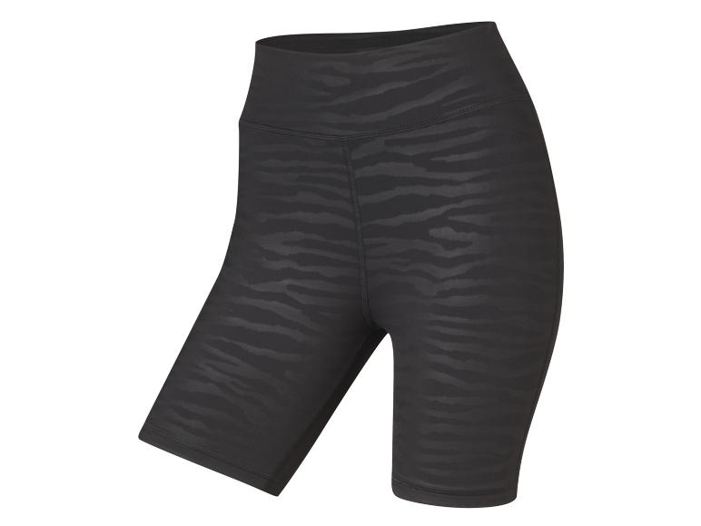 Schwarze Sportleggings mit Streifenmuster