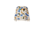 Kinder-Sweatshirt mit Dinosaurier-Muster und 'DINO'-Schriftzug