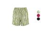 Damen-Shorts mit grün-weißem Zebramuster, mit zusätzlichen Farboptionen.