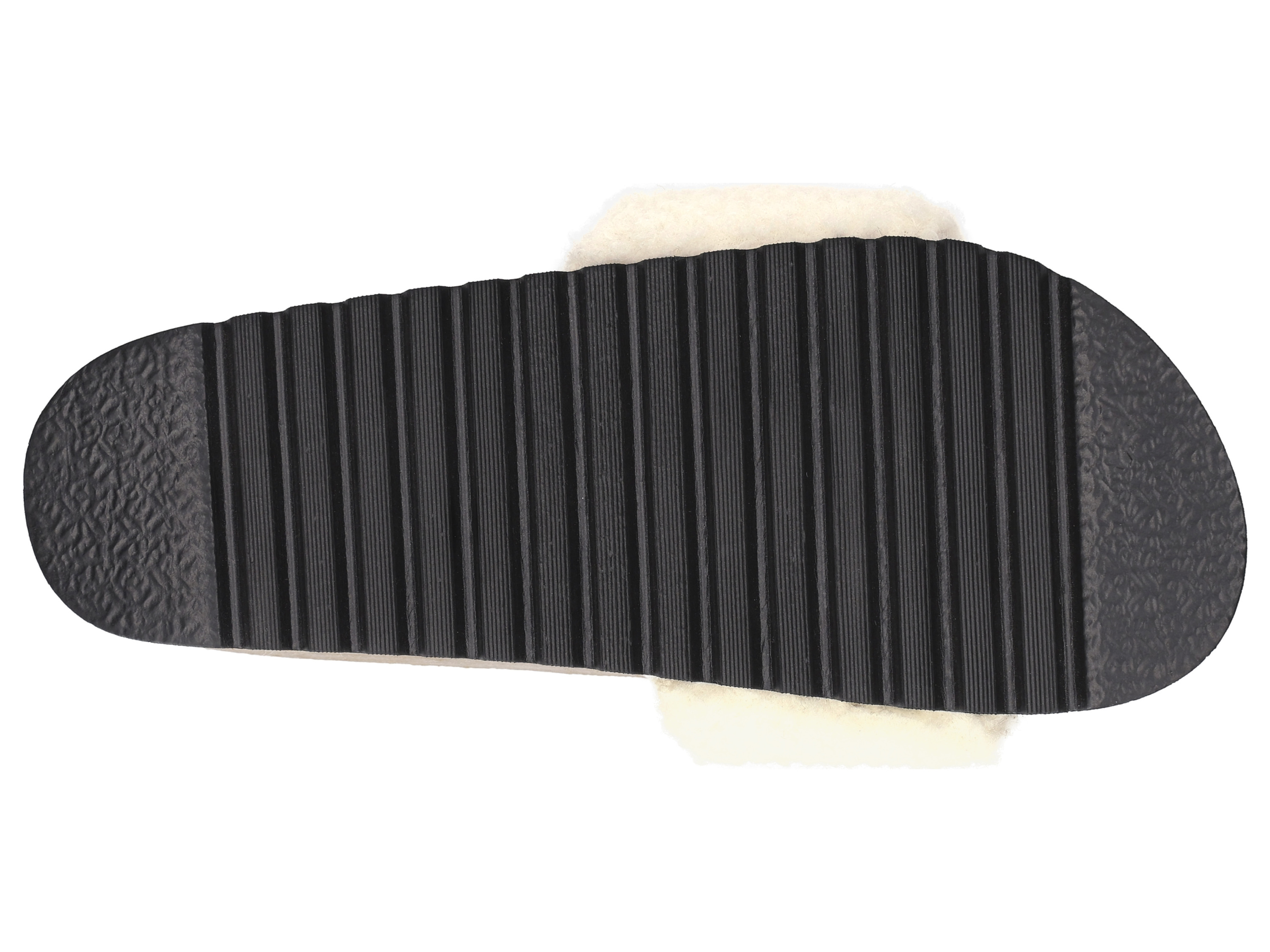 Thumbnail - esmara® Damen Plüschpantoletten, mit anatomisch geformtem Fußbett (Creme, 38)