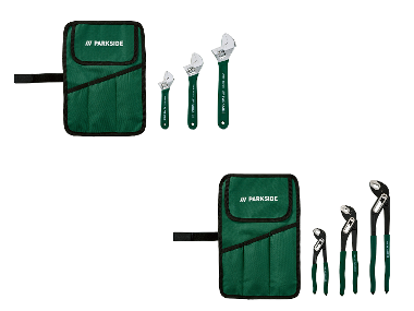 PARKSIDE® Rollgabelschlüssel-Set / Wasserpumpenzangen-Set