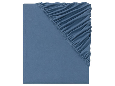 LOOKS by Wolfgang Joop - Jersey Spannbettlaken, 180-200 x 200 cm (blau)