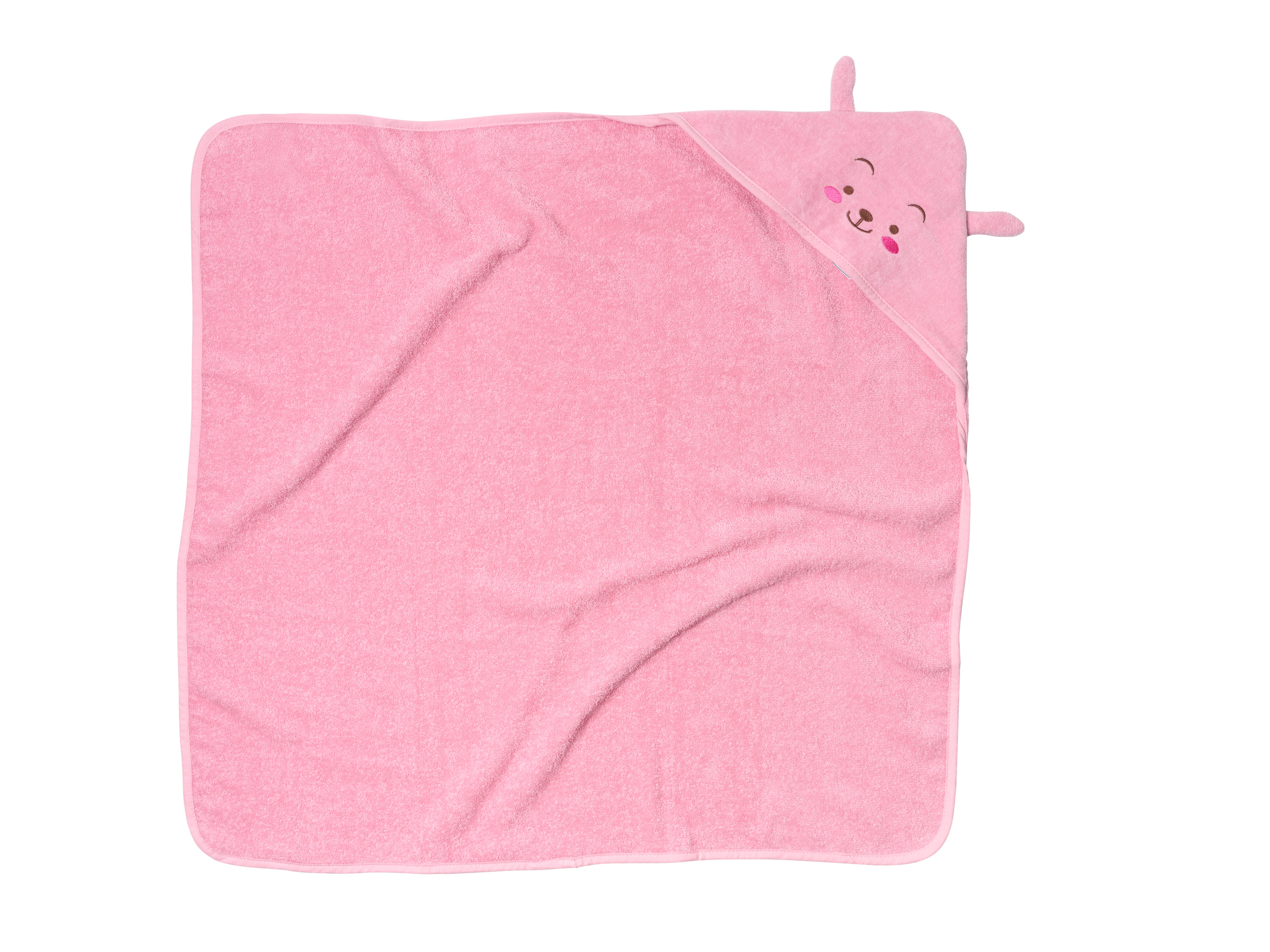LUPILU® Baby Kapuzentuch, 85 x 85 cm (Rosa) – Bild 2 von 4