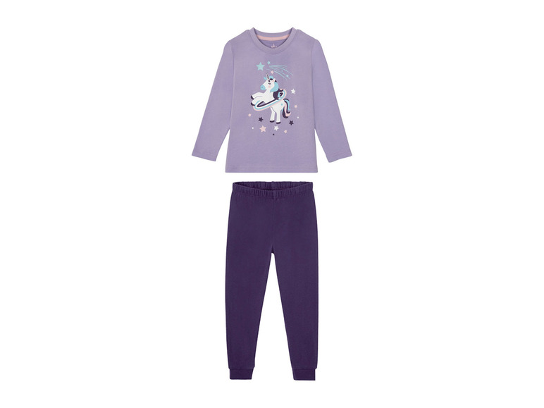 Gehe zu Vollbildansicht: lupilu Kleinkinder Pyjama Mädchen, aus reiner Baumwolle - Bild 13