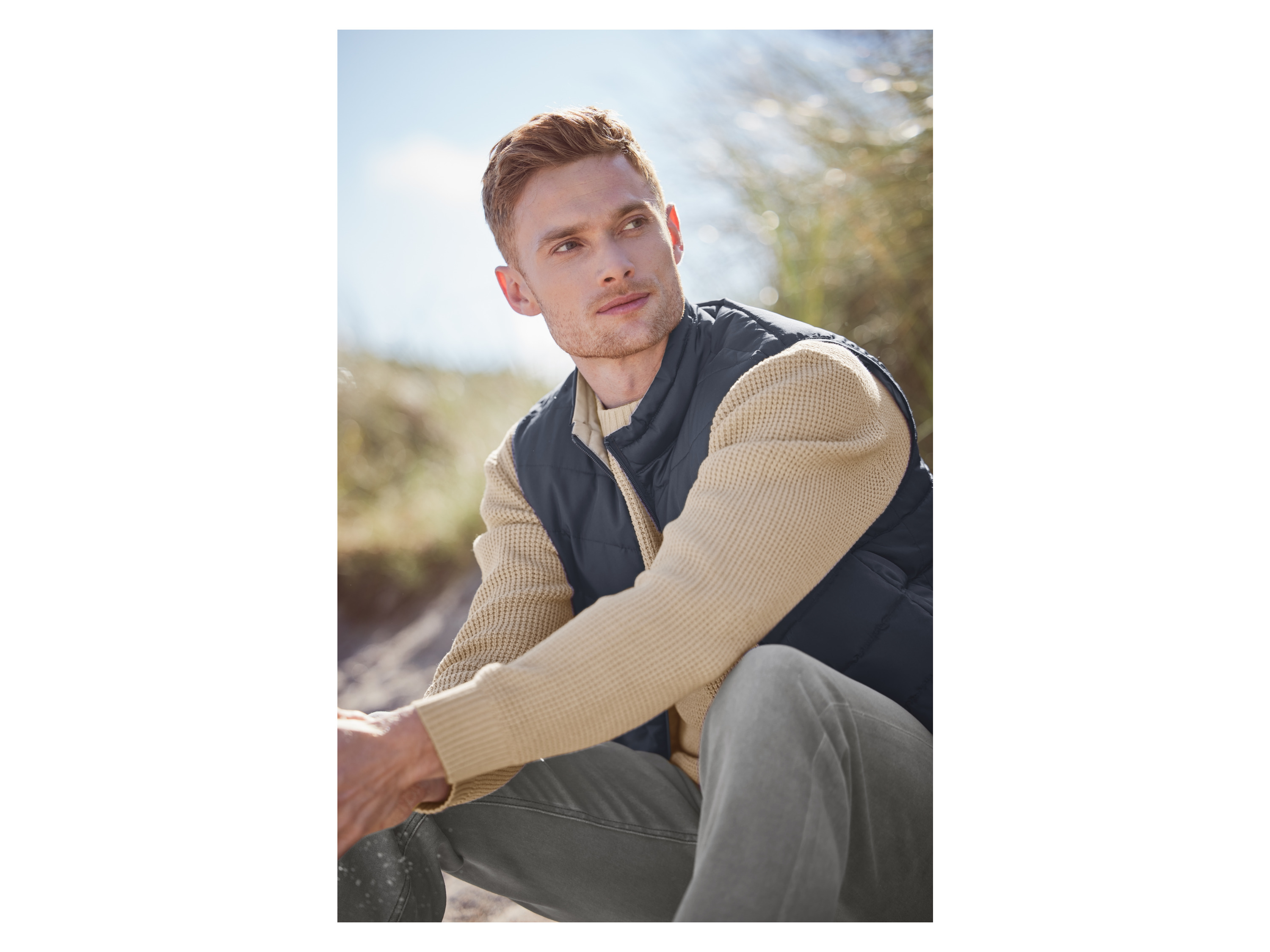 Thumbnail - LIVERGY® Herren Sweatdenim (Grau, 50)