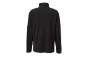 Schwarzes Fleece-Oberteil mit Stehkragen, Rückansicht