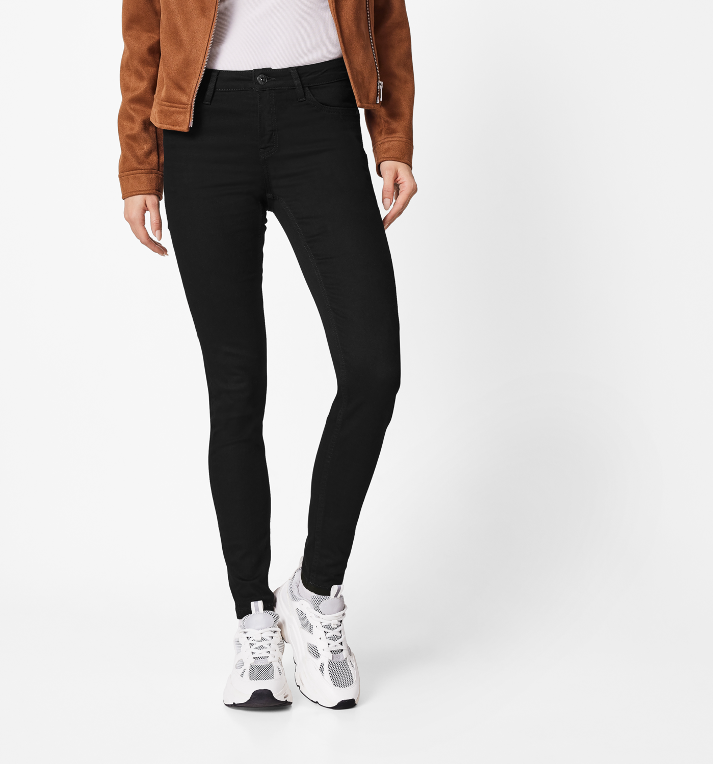 ESMARA® Damen Jeans, Super Skinny (Schwarz, 38) – Bild 2 von 4