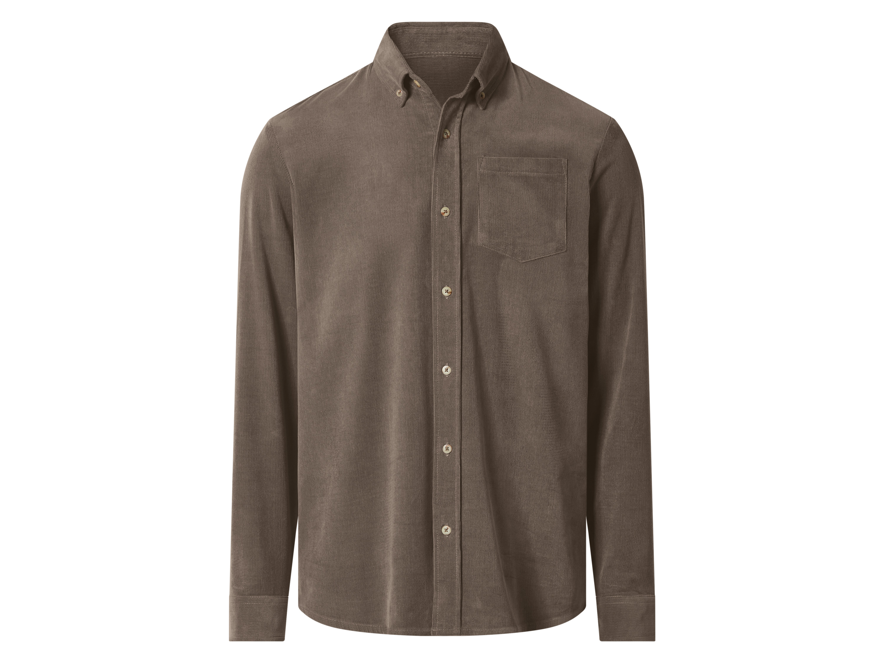 ESMARA MEN Herren Cord-Freizeithemd (Beige, L (52/54))